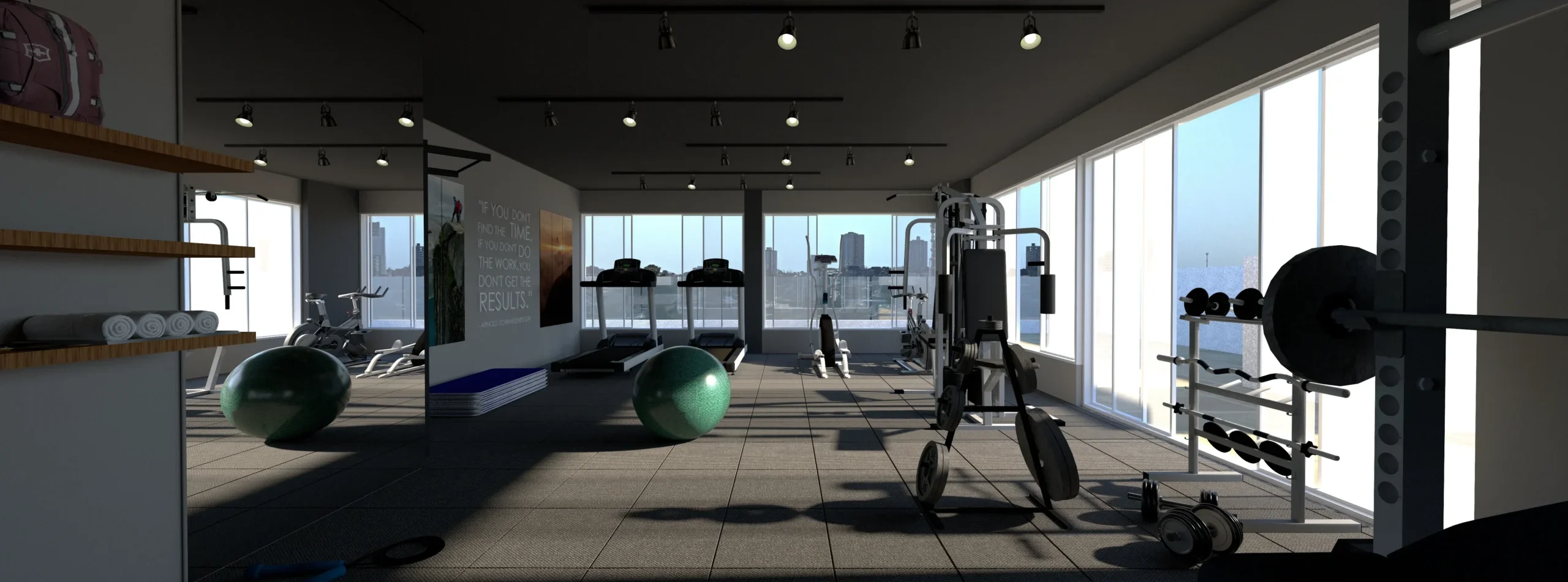 Imagem interna - Academia