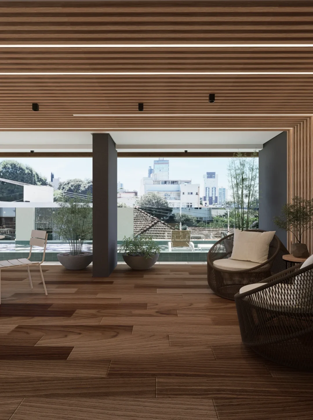 Imagem interna - Varanda piscina